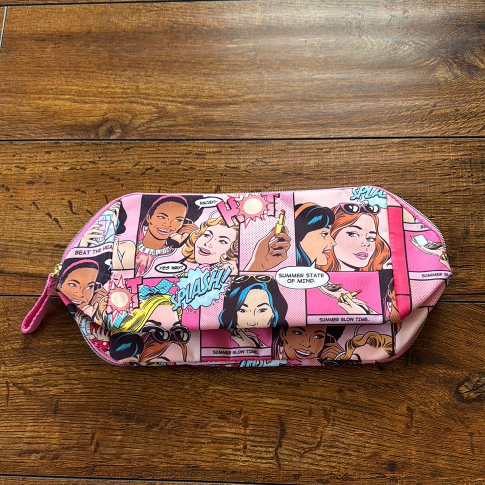 Comic Print Pink Women's Bag